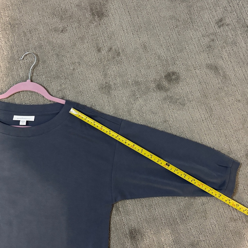 J. Jill Soft Blue Gray Long Sleeve Top - Picture 6 of 7